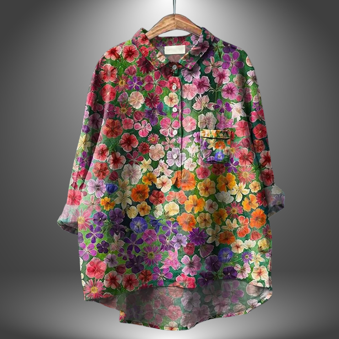 Virginia | Artisan Floral Shirt für Frauen