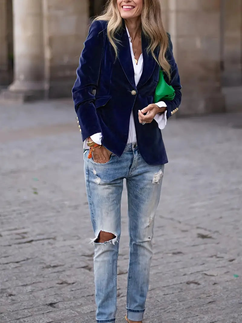 JULISSA | ELEGANTER VELVET BLAZER