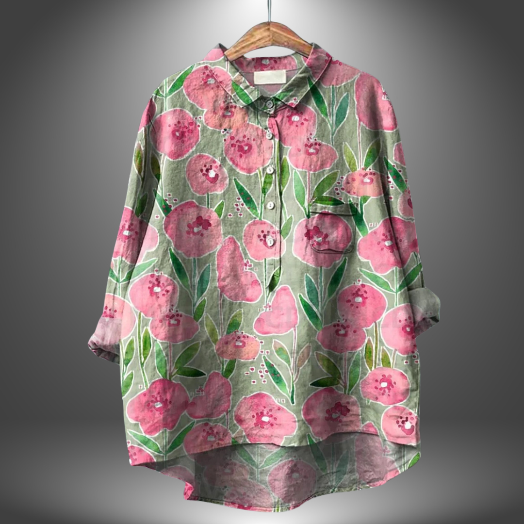 Virginia | Artisan Floral Shirt für Frauen