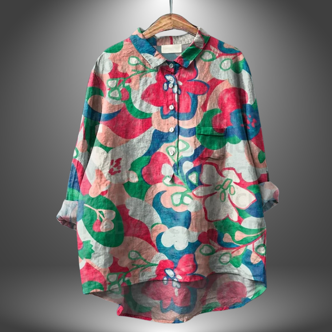 Virginia | Artisan Floral Shirt für Frauen