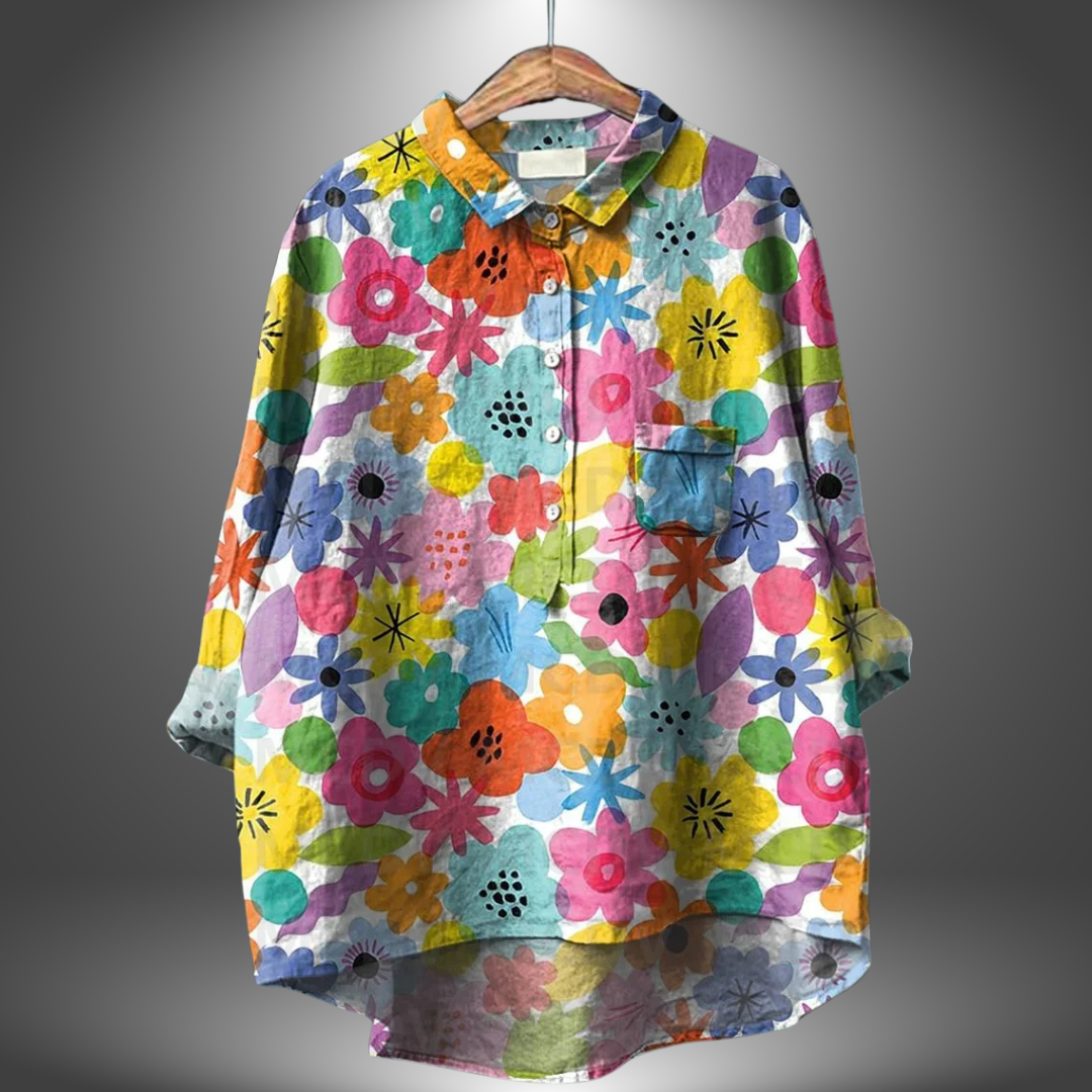 Virginia | Artisan Floral Shirt für Frauen