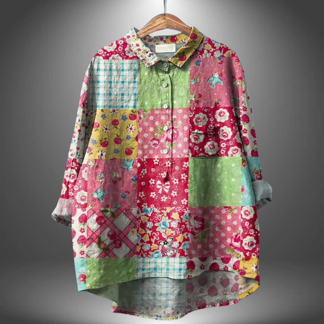 Virginia | Artisan Floral Shirt für Frauen