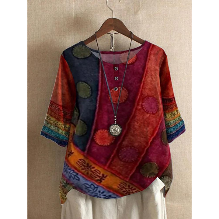 Valarie - Buntes Bohemian Top