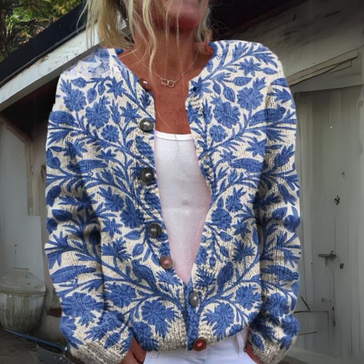 Leilani™ - Warmer und schöner Cardigan mit floralem Druck