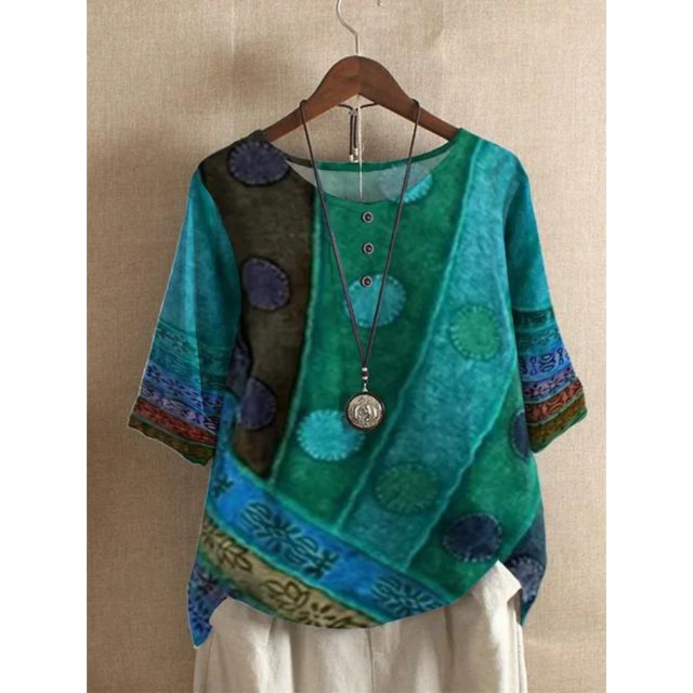 Valarie - Buntes Bohemian Top