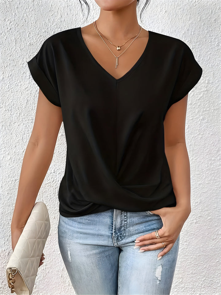 Kathrina | V-Ausschnitt Twist Front Top