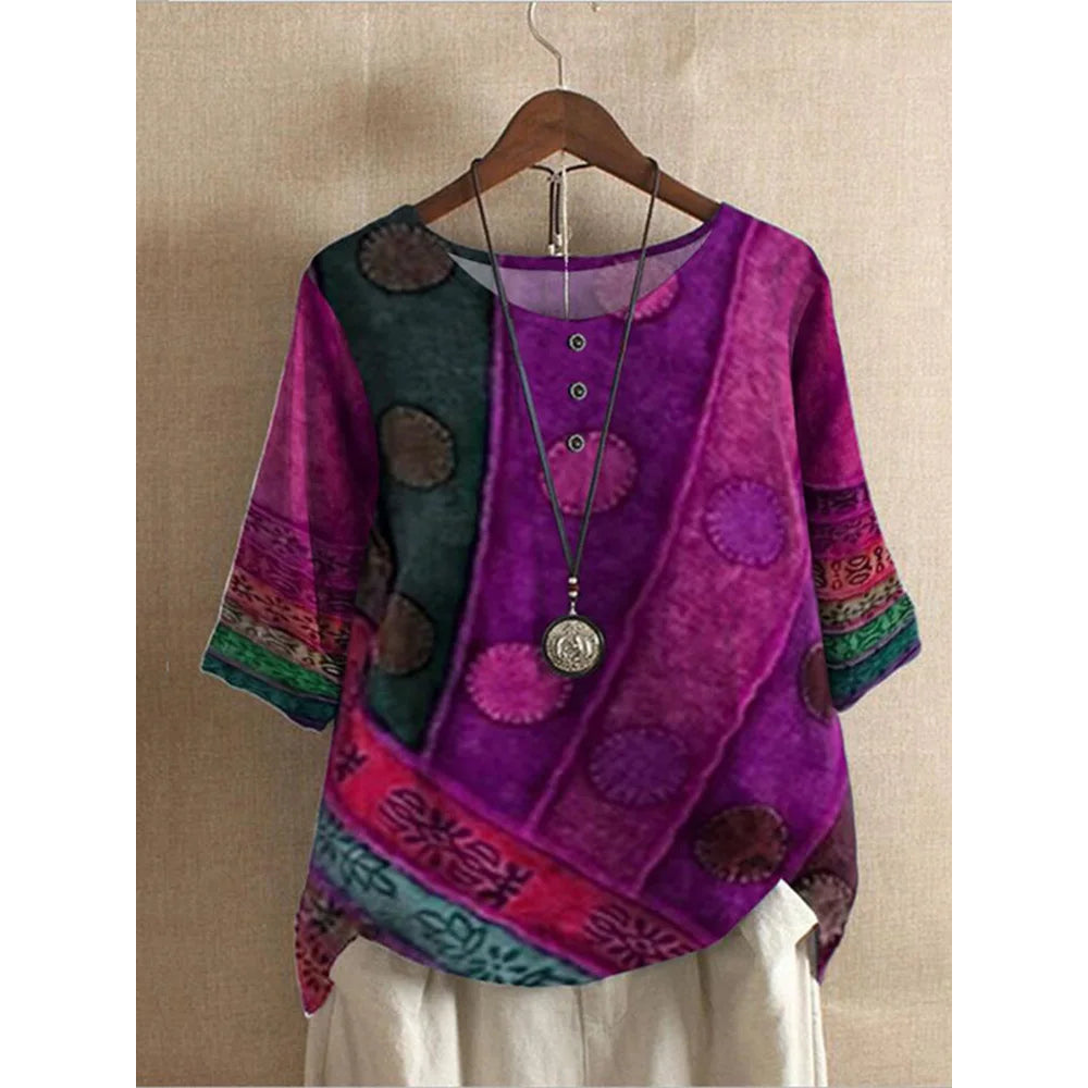 Valarie - Buntes Bohemian Top