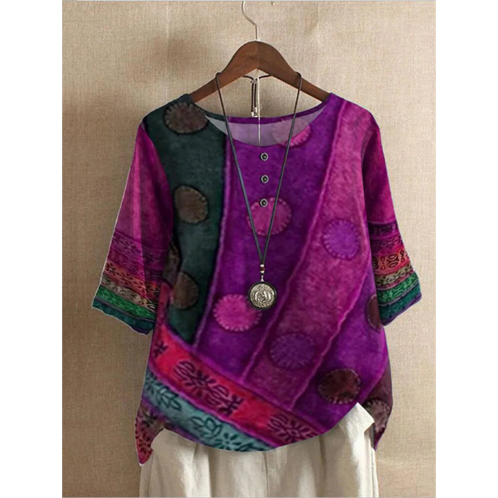 Valarie - Buntes Bohemian Top