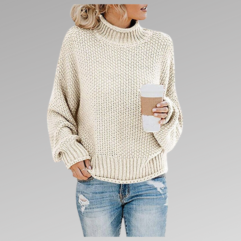 Olivia | Pullover mit hohem Kragen