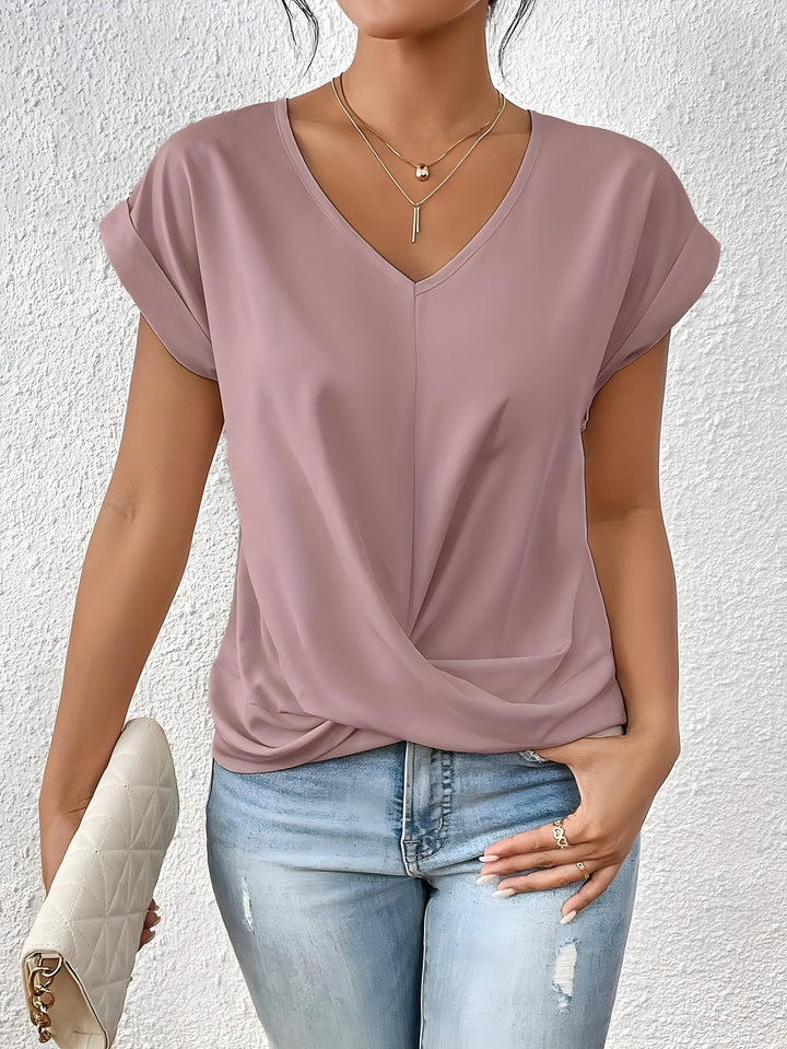 Kathrina | V-Ausschnitt Twist Front Top
