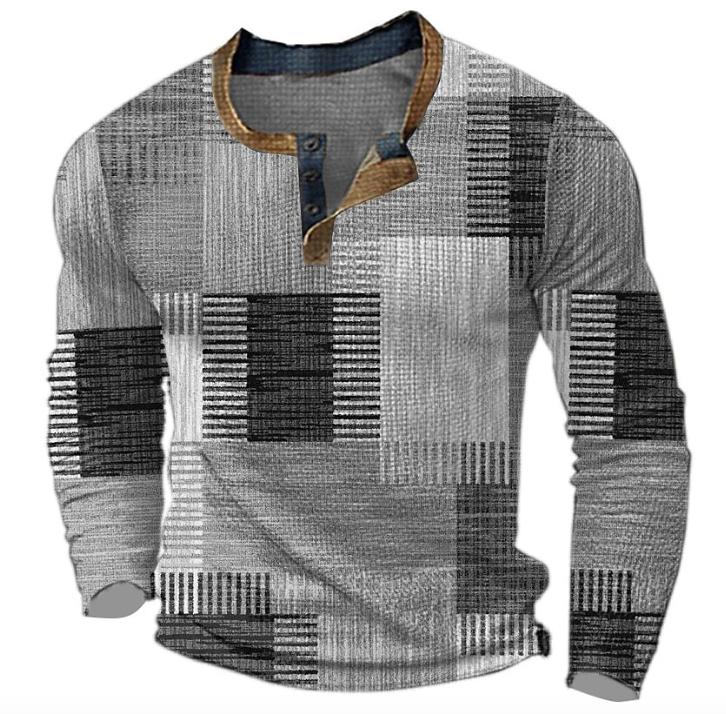 Lawson | Stilvolles Henley-Shirt mit geometrischem Muster