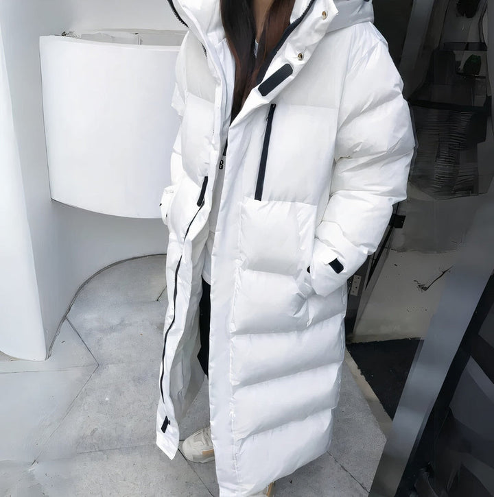 Akazie - Stilvolle und Winddichte Lange Jacke für Frauen