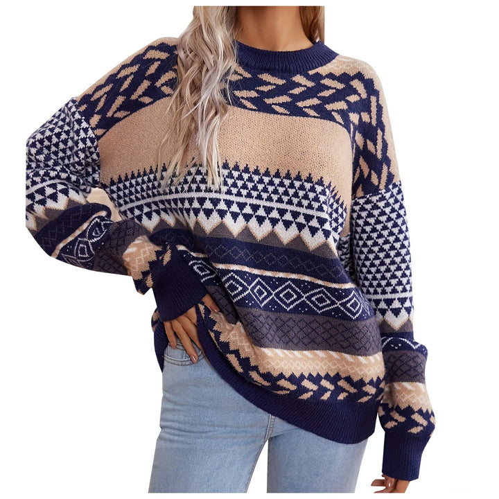 Haze™ | Retro Strick-Kontrastpullover